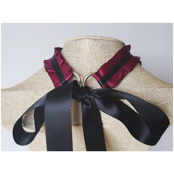 ♡Dark Secret♡ Handmade Kitten Collar/Choker - Picture 3 of 8